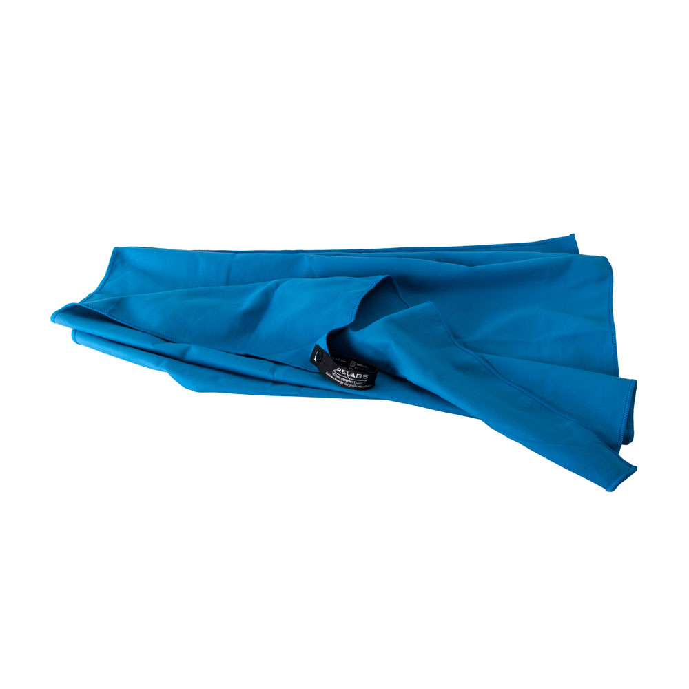 BasicNature velour microfiber håndklæde Blå - 150 x 85 cm