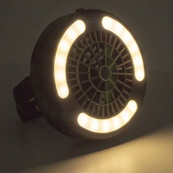 LED lampe 110 lumen med integrert vifte