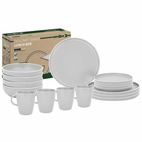 Brunner Dolomit servise i melamin