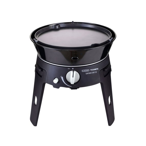 Cadac Safari Chef 30 LP DeLuxe gasgrill - til gasflaske med regulator