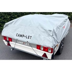 Camp-let korkea suojapeite vaunulle, jossa on kattoteline