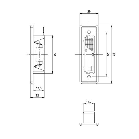 Jokon K 570 nummerskiltlys