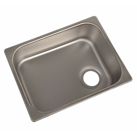 Kjkkenvask i rustfritt stl - Skr bunn