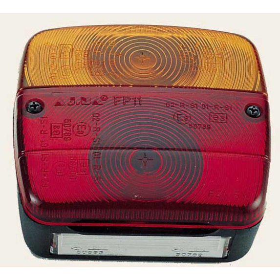 Baklykt med brems-, blink og nummerplatelys