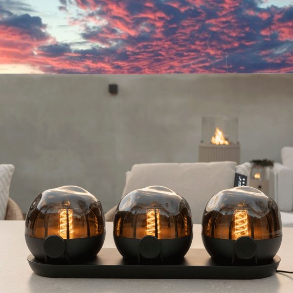 Cosisfera Black ladattava LED-tunnelmavalo 