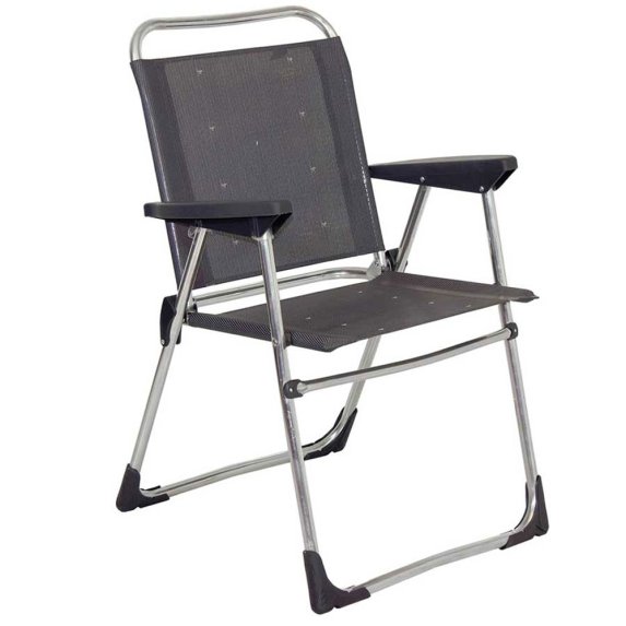 Crespo campingstol med lg rygg model 219 AL/219 - Grå