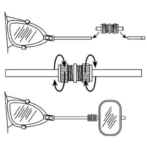 Emuk forlengelsesarm 2 stk  10 cm