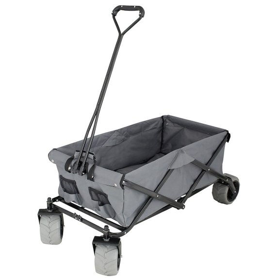 Sammenleggbar tralle til stranda