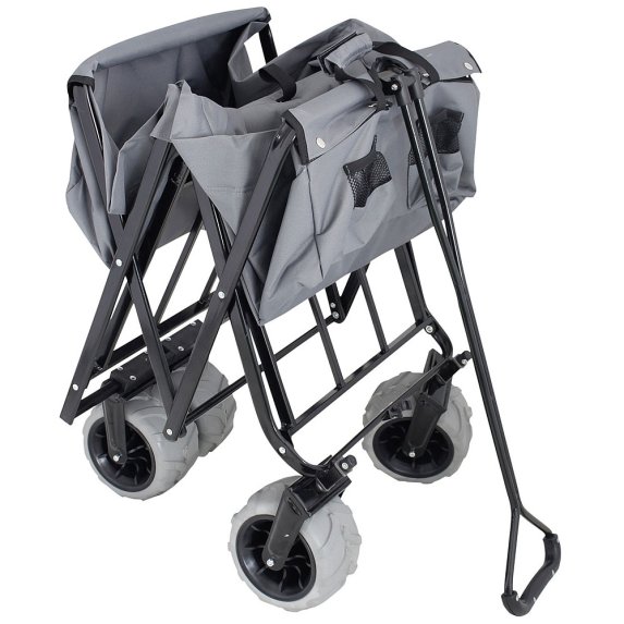 Sammenleggbar tralle til stranda