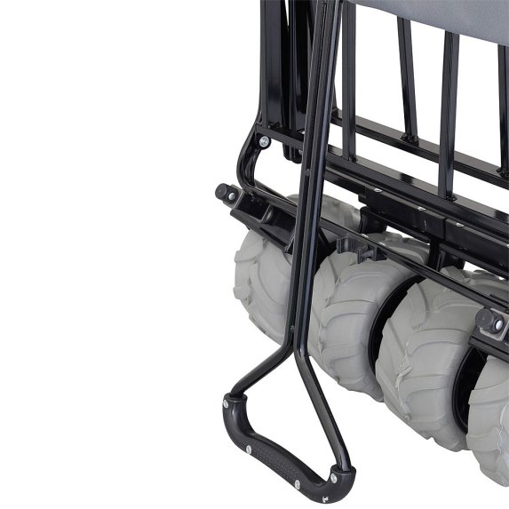 Sammenleggbar tralle til stranda