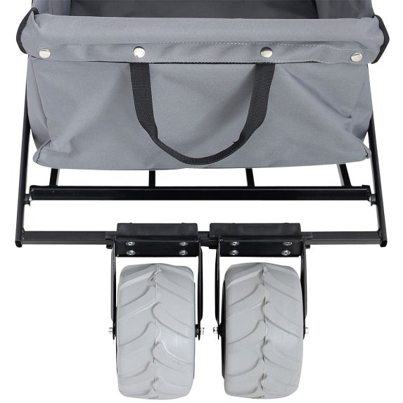 Sammenleggbar tralle til stranda