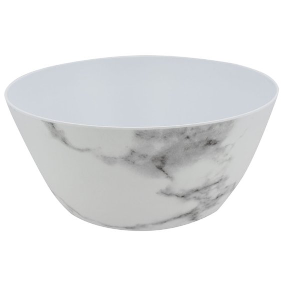 Salatskl med marmordesign