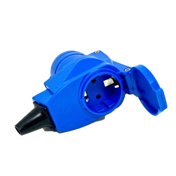 Vinkelstikk med schuko-uttak 