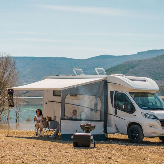 Side med gresskant for Fiamma F35 Van