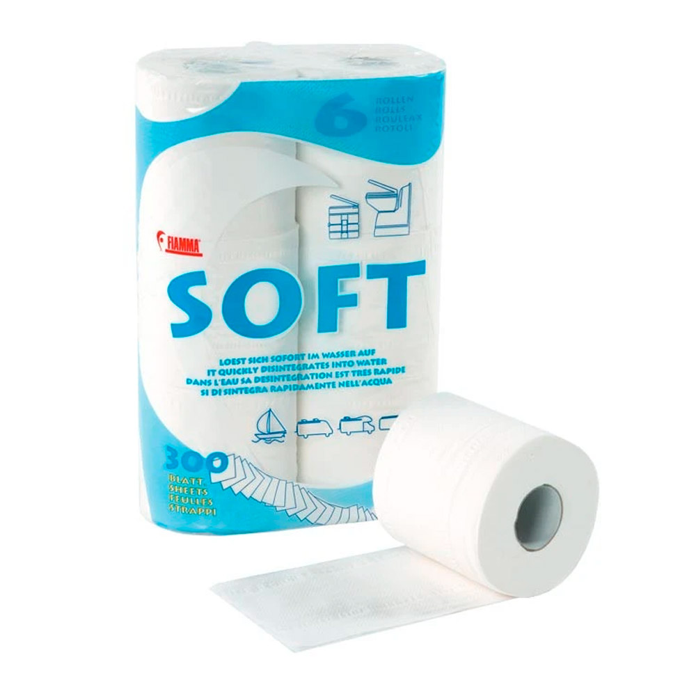 Fiamma Soft Toiletpapir, opløseligt (6 ruller)
