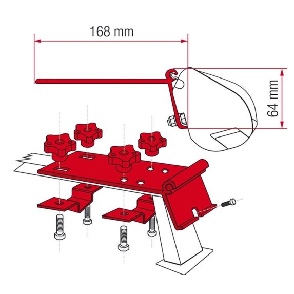 Asennusteline F35Pro:lle Kit standard (98655-142)