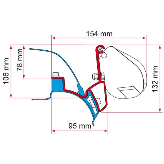 Monteringsbrakett for F35Pro