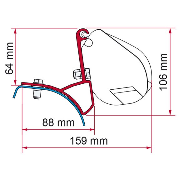 Monteringsbrakett for F35Pro