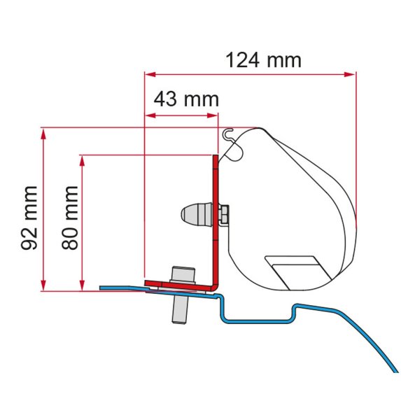 Asennusteline F35Pro:lle Nissan NV200 (98655Z026)
