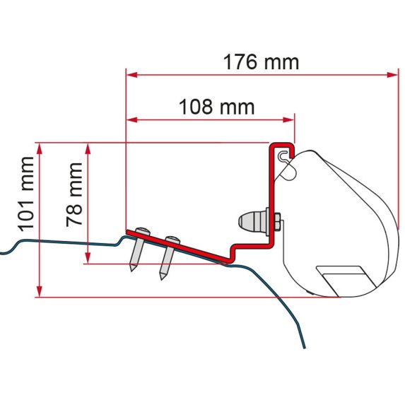 Monteringsbrakett for F35Pro
