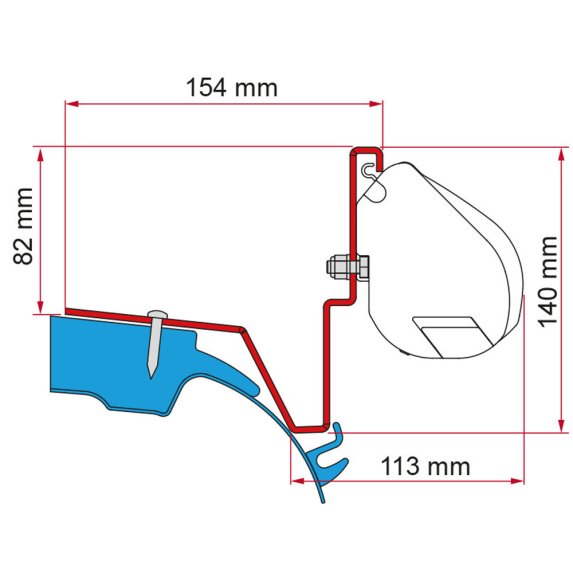 Monteringsbrakett for F35Pro