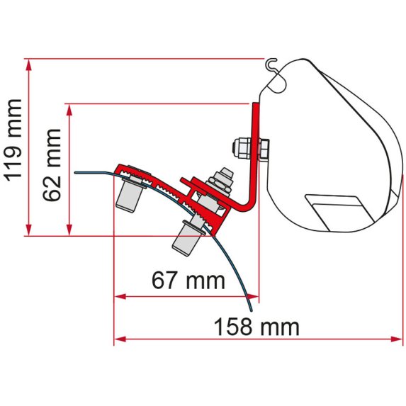 Monteringsbrakett for F35Pro