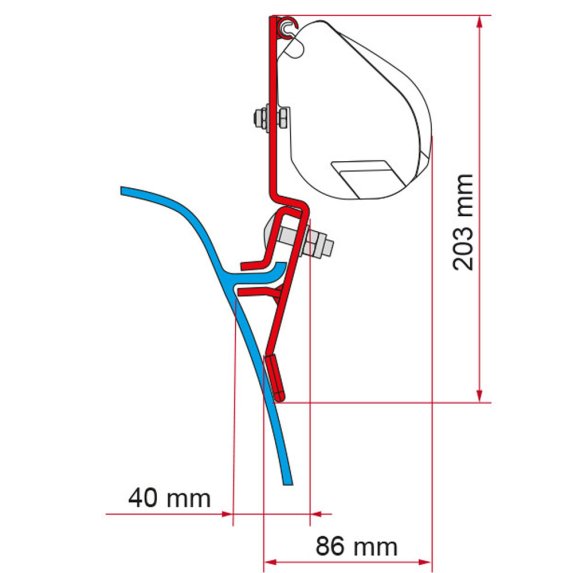 Monteringsbrakett for F35Pro
