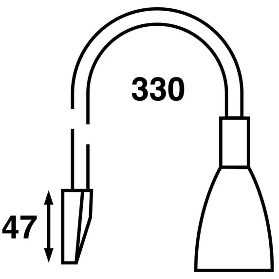 Eris 330 12 volt LED vegglampe