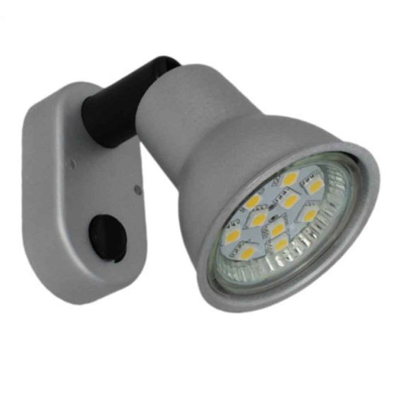 Mini vgglampa 12V Matt Silver