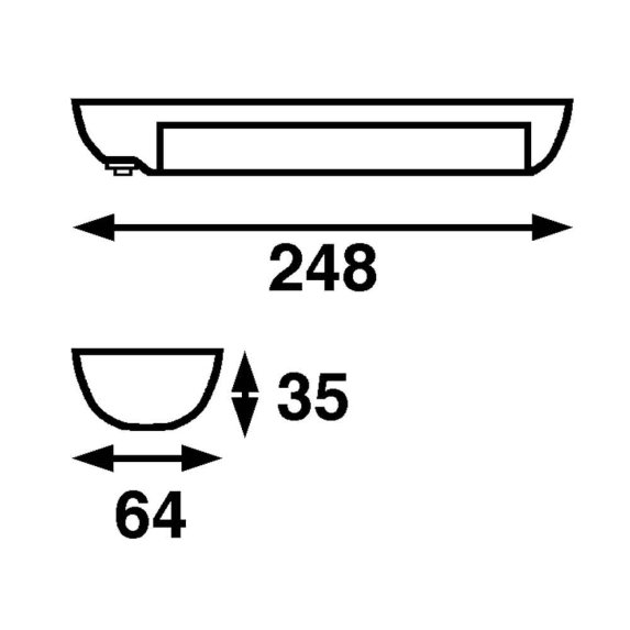 LED lykta 12 volt 9 st LED, 100 lumen
