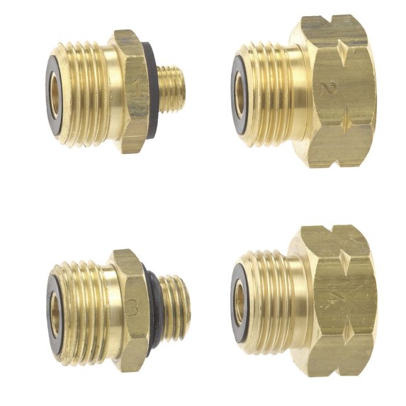 Europeisk adaptersett til gassflasker