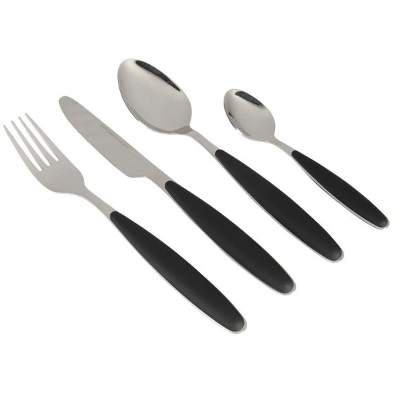 Gimex bestikst med soft touch hndtag Black