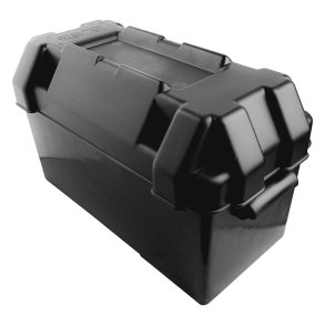 Akkukotelo kiinnityshihnalla