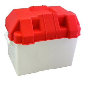 Akkukotelo lukitushihnalla