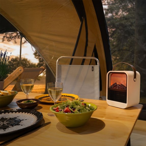 Sunnyflame keramisk varmebl�ser med flammeeffekt�