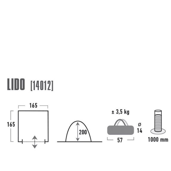 High Peak Lido (1000 mm vannsyletrykk)
