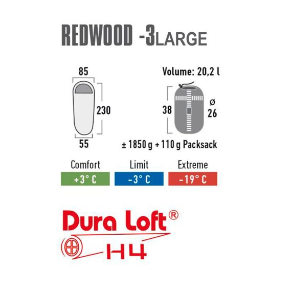 High Peak 'Redwood -3' sovepose