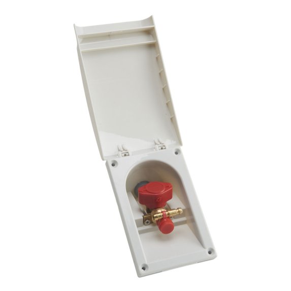Gassuttak utvendig med hurtigkobling White RAL9010