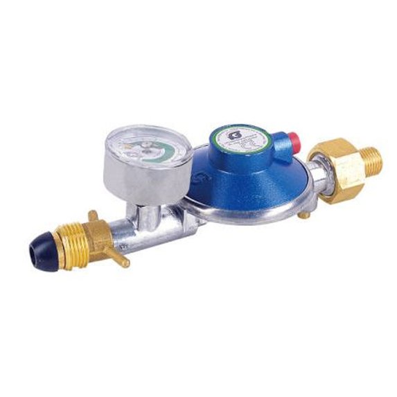 Regulator til Tyskland med manometer og crashsensor