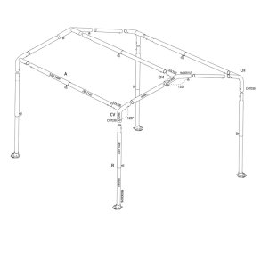 Megastel til Isabella Mega Space opbevaringstelt