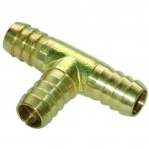 T-stykke messing til gasslange
