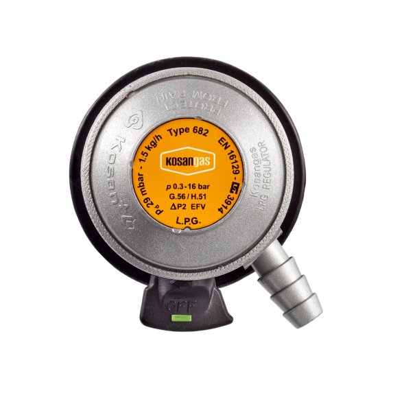 Kaasunsdin kaasupulloon 29 mbar - Click-On-painoventtiili