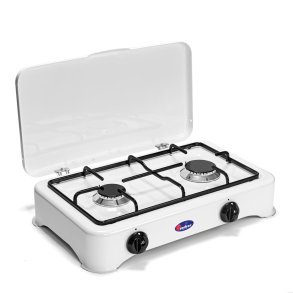 Parker 2 kaasukeitin liekinvarmistimella - Valkoinen