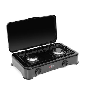 Parker 2 kaasukeitin liekinvarmistimella - Musta