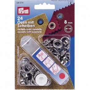 Prym sejlringe 8,0 mm. (24 stk.)