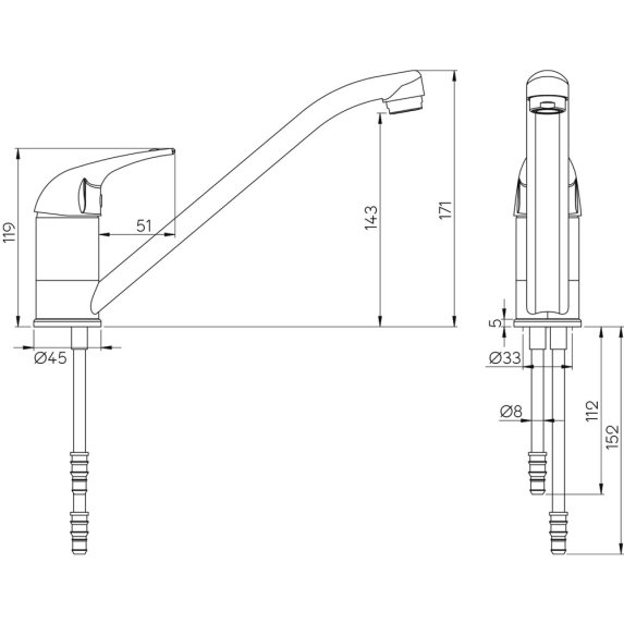 Reich Charisma blandebatteri 12V
