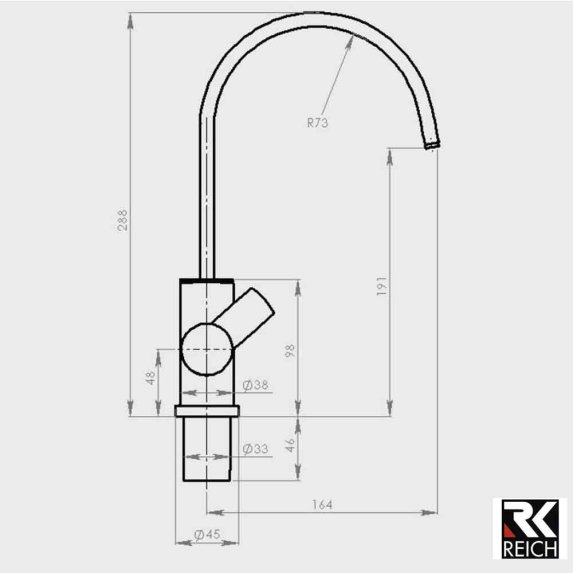 Reich Contur S90 blandingsbatteri 12V
