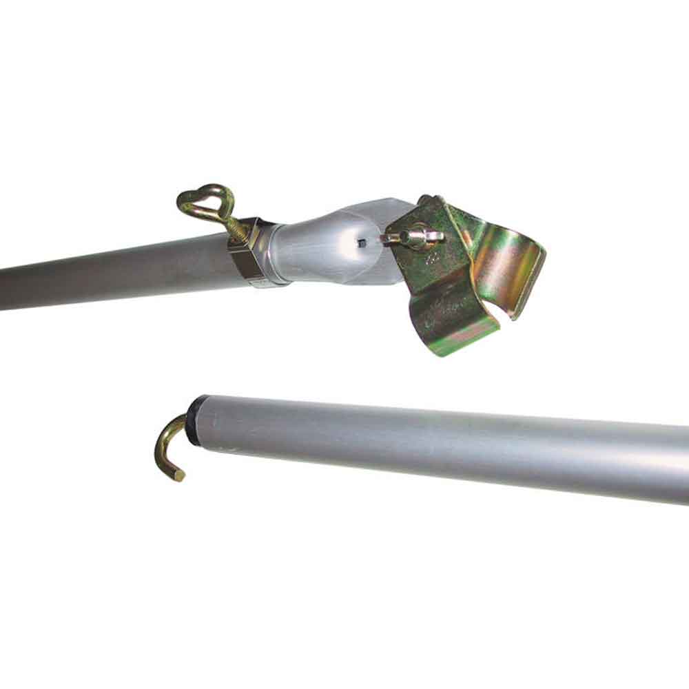 Teltoverligger aluminium m. beslag og krog - 170-260 cm