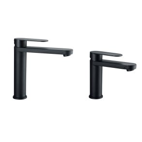 Linnea musta muovinen sekoitinhana