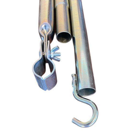 Overligger m/ beslag og krok 215-300 cm